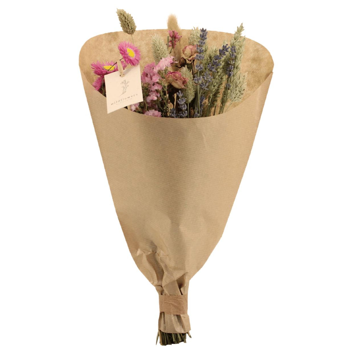 Droogbloemen Field Bouquet Pink - Ø15 - ↨35cm