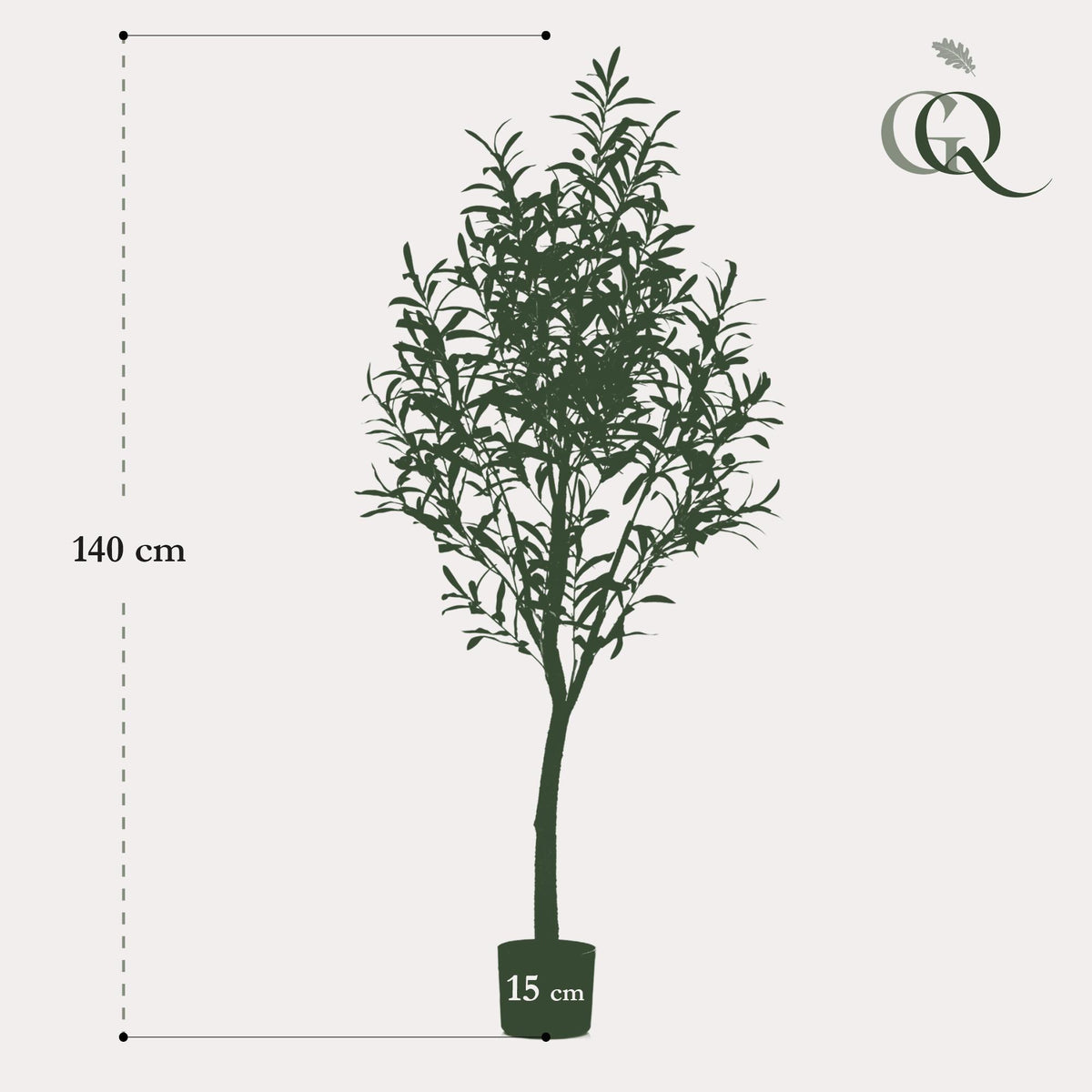 Kunst Olijfboom -Olea europaea - Olijfboom - 140 cm